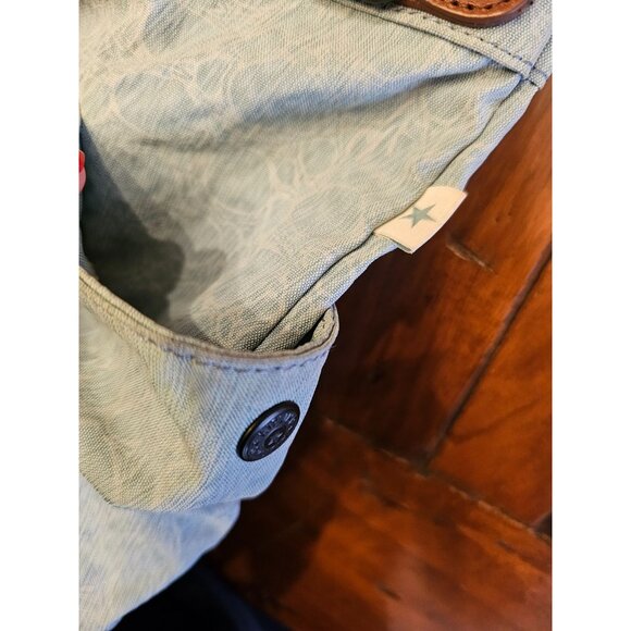 Kipling art tote blue red cotton blend handbag - Picture 5 of 13